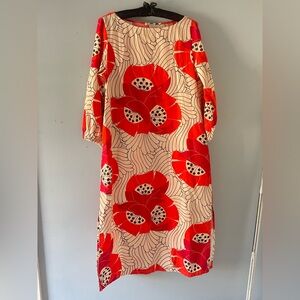 Frances Valentine poppy print maxi dress Large